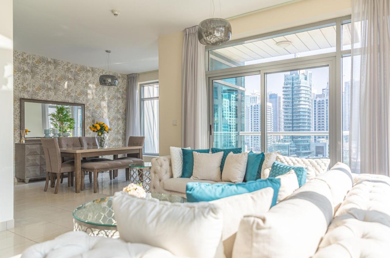 Nasma Luxury Stays - Pastel-Colored Apt With Jaw-Dropping Marina Views Dubai Exteriör bild