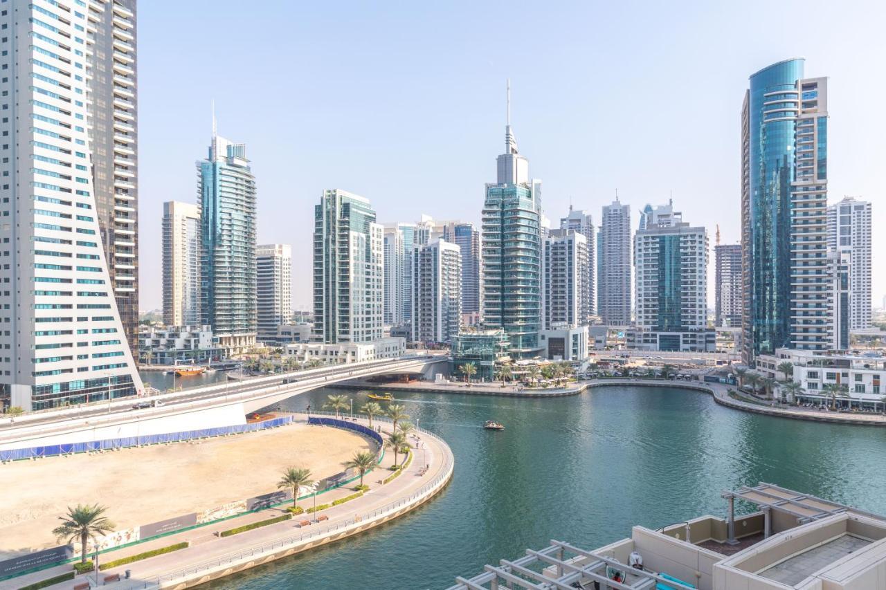 Nasma Luxury Stays - Pastel-Colored Apt With Jaw-Dropping Marina Views Dubai Exteriör bild